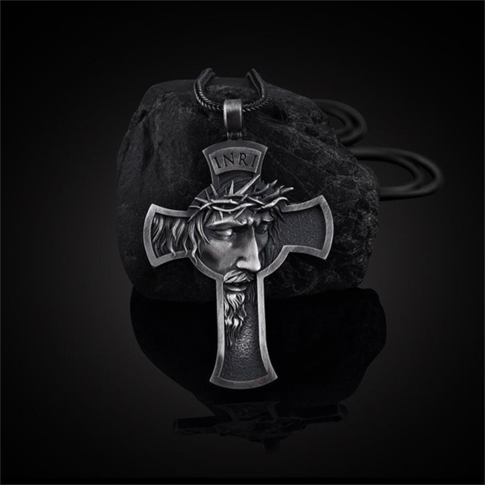 LAY Vòng Cổ Choker Mặt Thánh Giá Phong Cách Retro