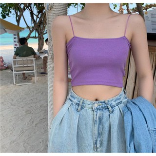 ÁO 2 DÂY - ÁO CROPTOP TÍM HOT TREND