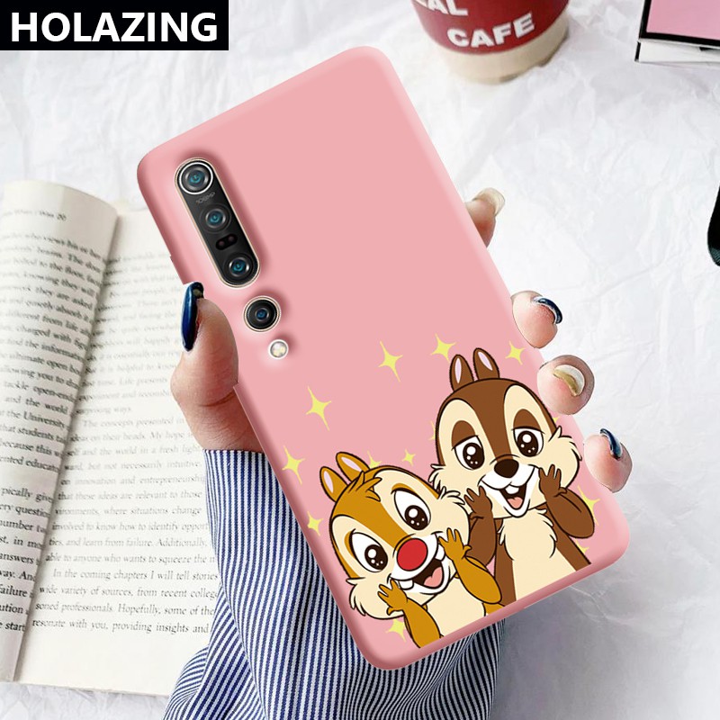 Xiaomi Mi 11 10 Pro POCO M3 X3 NFC F2 Pro Xiaomi Mi Note 10 Lite A3 Candy Color vỏ điện thoại Phone Cases Chip n Dale Soft Silicone Cover