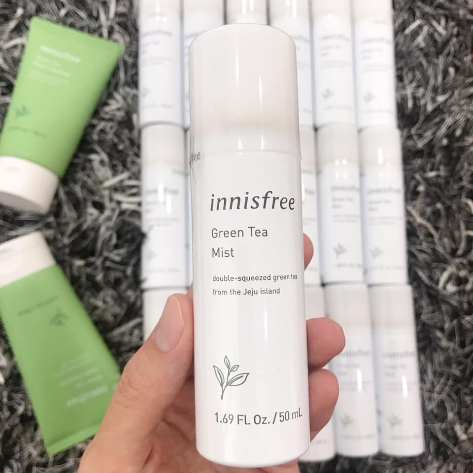 Xịt khoáng INNISFREE GREEN TEA MIST 50ml mẫu 2019 [date2022] | BigBuy360 - bigbuy360.vn