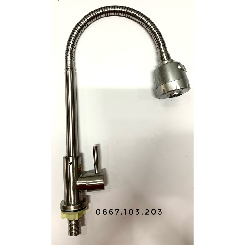 Vòi Rửa Chén Bát Inox 304 Gắn Chậu