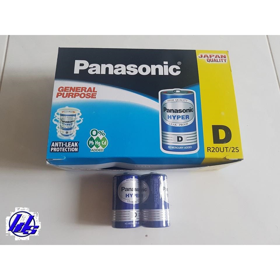 Pin đại D Panasonic R20UT/2S Heavy Duty - Vỉ 2 viên