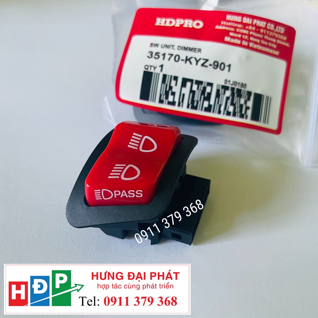 [CHÍNH HÃNG] Nút Passing xe SH - Nút passing gắn bộ mạch tắt đèn HDPRO