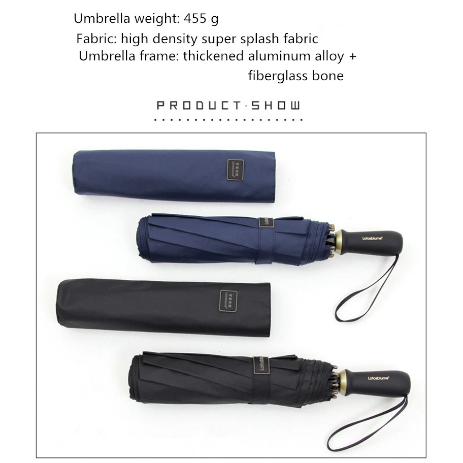 Ô dù cao cấp LEODAUKNOW chống tia UV - Mẫu cán trụ tròn big size 125cm