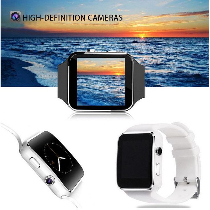 Đồng hồ thông minh X6 Màn Hình Cong Có Camera Touch Screen Hỗ trợ SIM TF Card Bluetooth