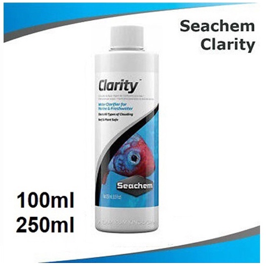 Dung dịch Khử đục làm trong nước bể cá, hồ thủy sinh Clarity Seachem 100ml 250ml