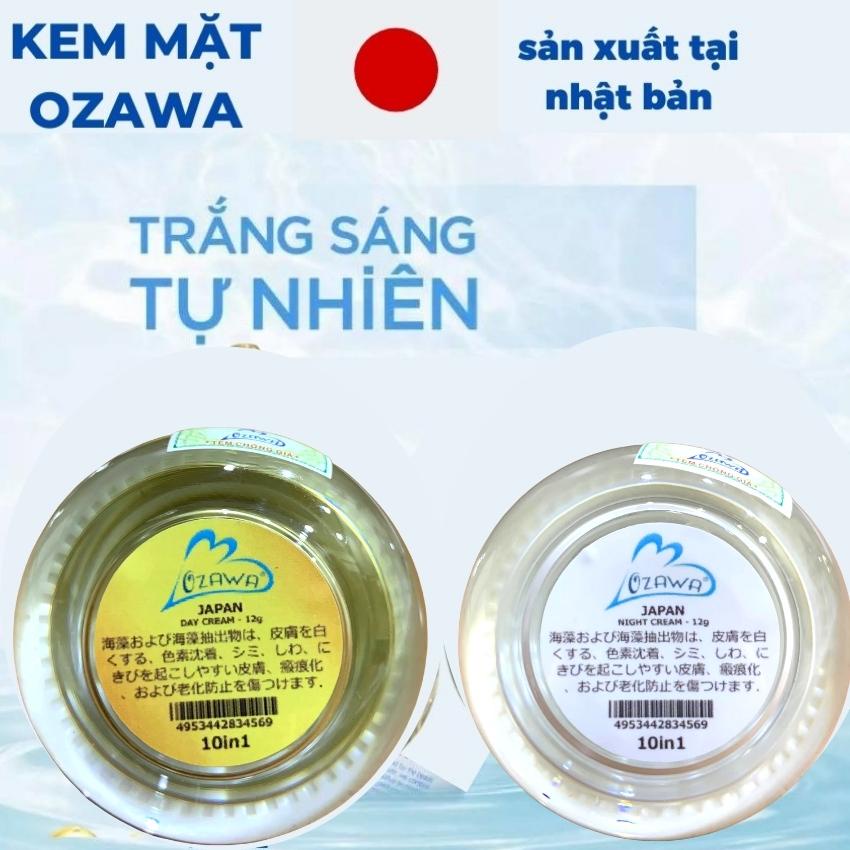 Bộ kem dưỡng trắng da mặt Ozawa Japan 10in1,cấp ẩm,mờ nám,tàn nhang,vết thâm giảm mụn face cream mỹ phẩm quốc tế abc