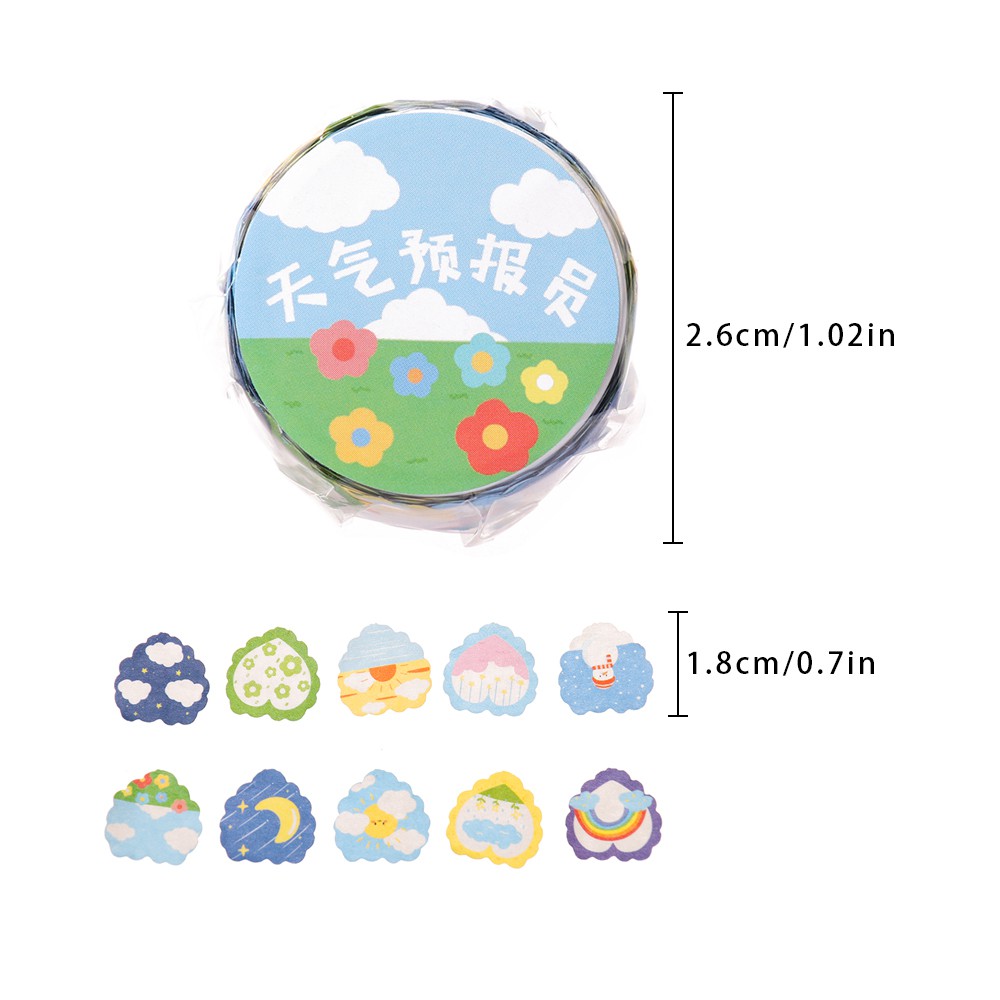 JUNE Adhesive Washi Tape Tearable Scrapbooking Sticker Sticky Paper DIY Kawaii School Supplies Stationery Decorative Diary Label