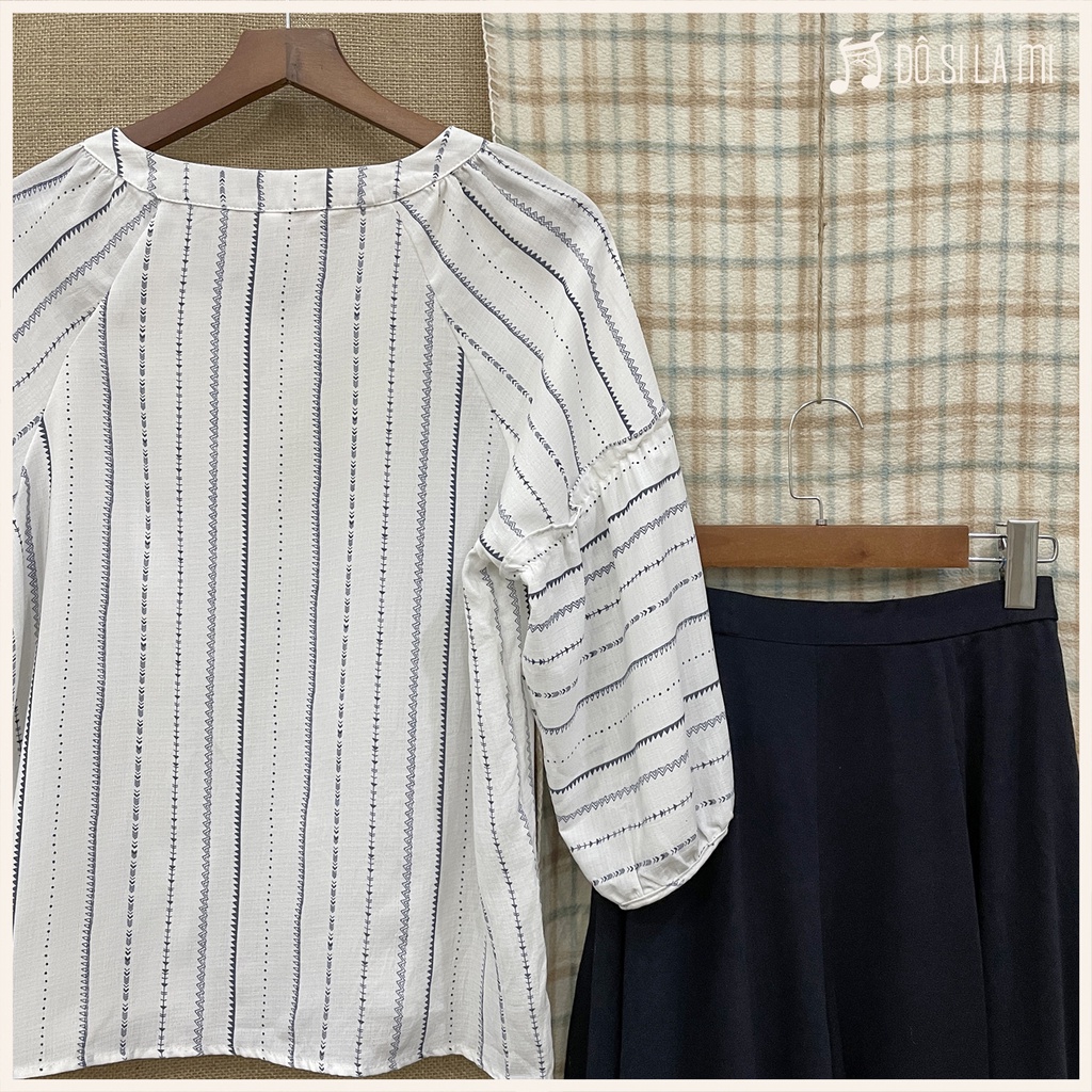 Combo Áo Kiểu + Quần Culottes | Secondhand | Đô Si La Mi | A88 |