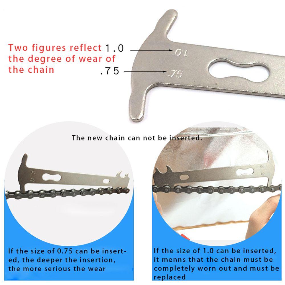 MUVAKO Thước Đo Kiểm Tra Dây Xích Xe Đạp Chất Lượng Cao