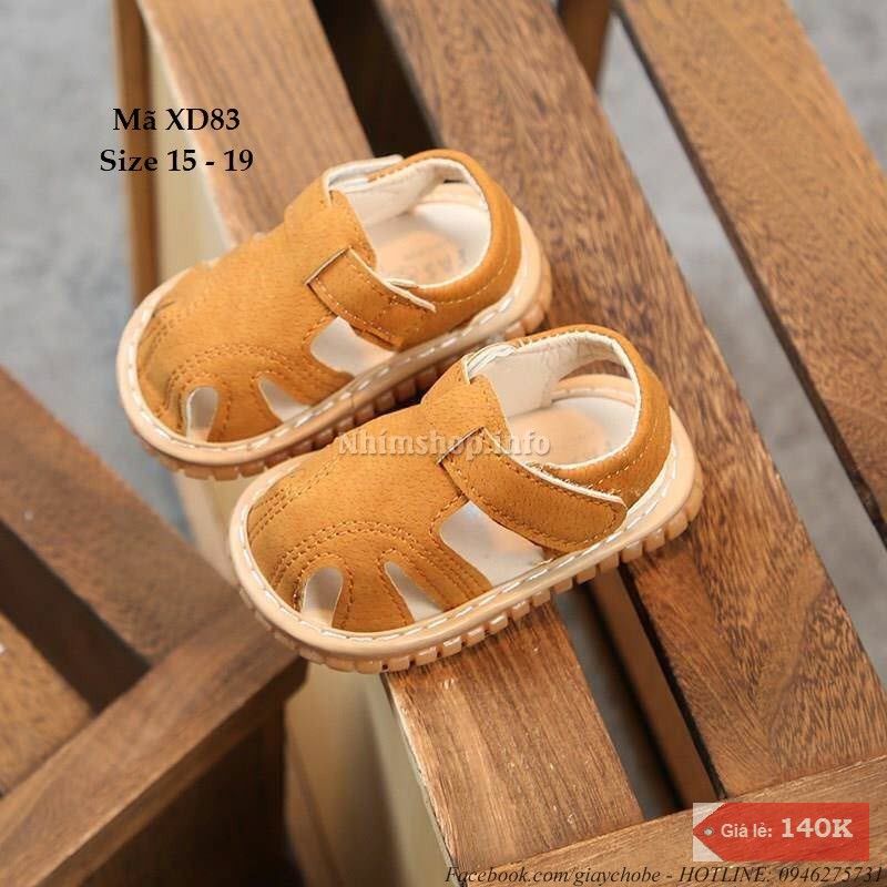 Dép sandal tập đi bé trai 6 - 18 tháng XD83