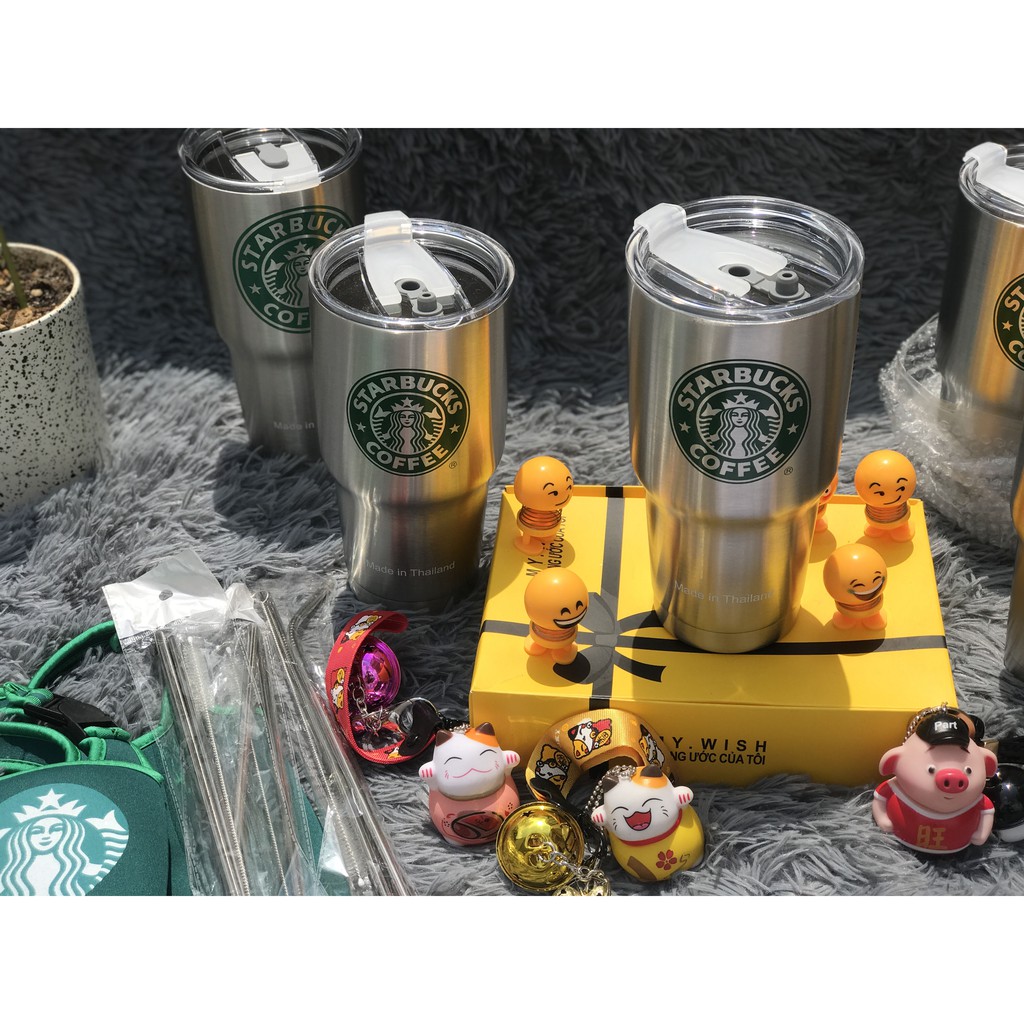 LY GIỮ NHIỆT THÁI LAN 900ML (LOẠI 1) + Tặng túi đựng+ 2 ống hút+cọ rửa | BigBuy360 - bigbuy360.vn