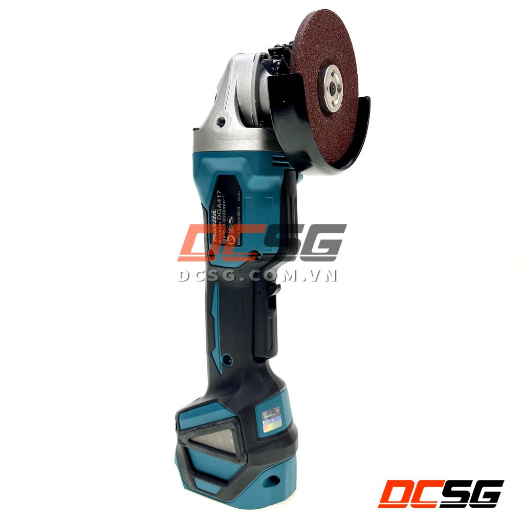 Máy mài góc 100mm dùng pin 18V Makita DGA417Z (công tắc bóp) | DCSG
