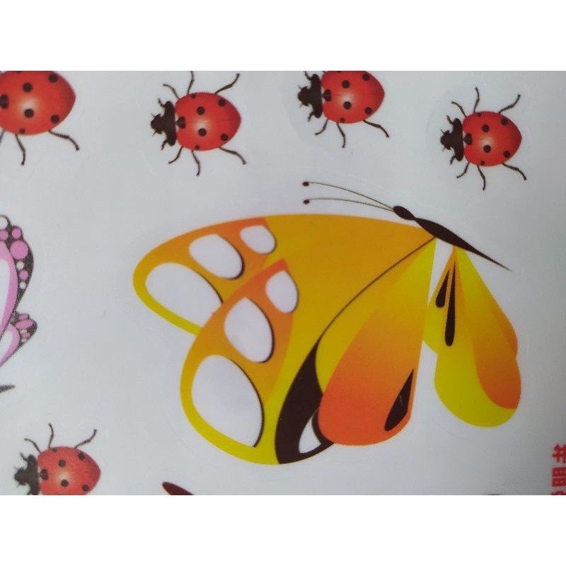 BƯƠM 2D, Bộ 9 Stickers trang trí dán điện thoại