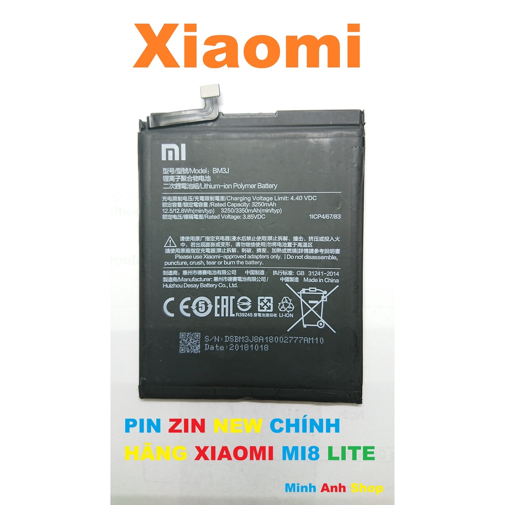 PIN ZIN NEW CHÍNH HÃNG XIAOMI MI 8 LITE-BM3J