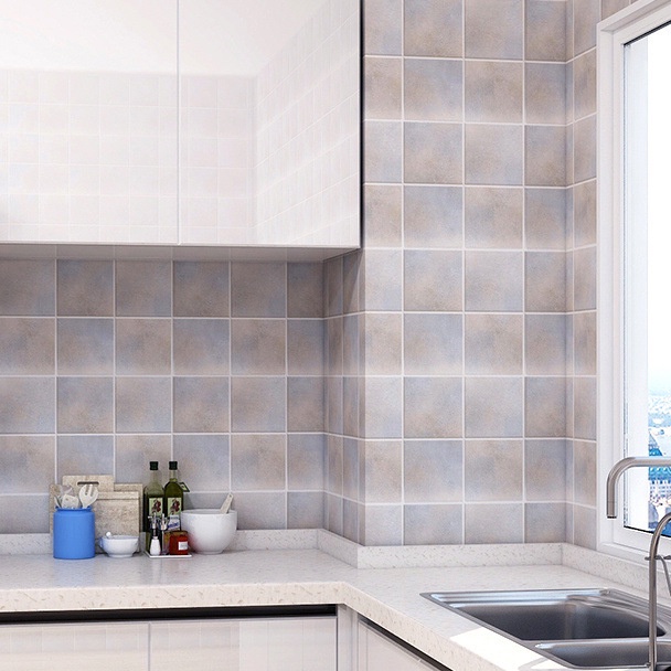 Giấy Dán Tường Bằng Chất Liệu vinyl Dày Dặn Chống Thấm Nước / Dầu Mỡ Tiện Dụng Cho Nhà Bếp / Nhà Tắm