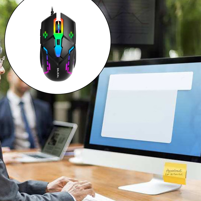 Chuột Gaming btsg Bajeal Có Dây, 6 NúT BấM Và ĐèN RGB