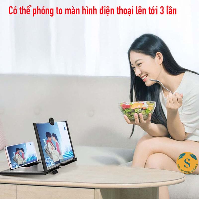 Kính phóng to màn hình điện thoại, Dụng cụ phóng đại màn hình điện thoại, xem phim kích thước lớn [KINH 4D]