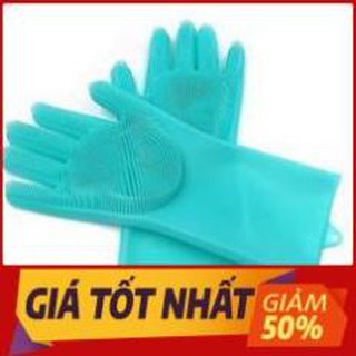 Bộ Găng tay rửa bát Silicone 2 trong 1 Đa năng - Tạo bọt thông minh, Siêu Dai, Cách nhiệt thần thánh 002