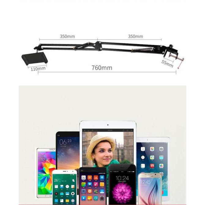 [Mã ELFLASH5 giảm 20K đơn 50K] Kẹp Máy Tính Bảng Thân Sắt Gấp Gọn Stand Cực Chắc Chắn | BigBuy360 - bigbuy360.vn