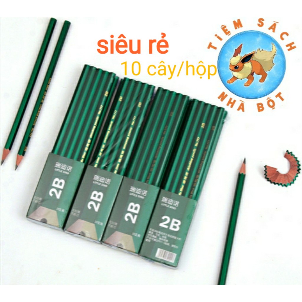 [1.4k/c] Bút chì lục giác gỗ - loại 2B/HB - giá hời 50 cây