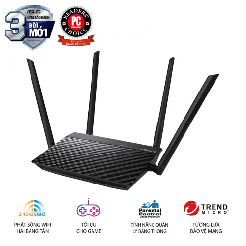 Router Wifi Chuẩn AC Tốc Độ 1200Mbps ASUS RT-1200 v2