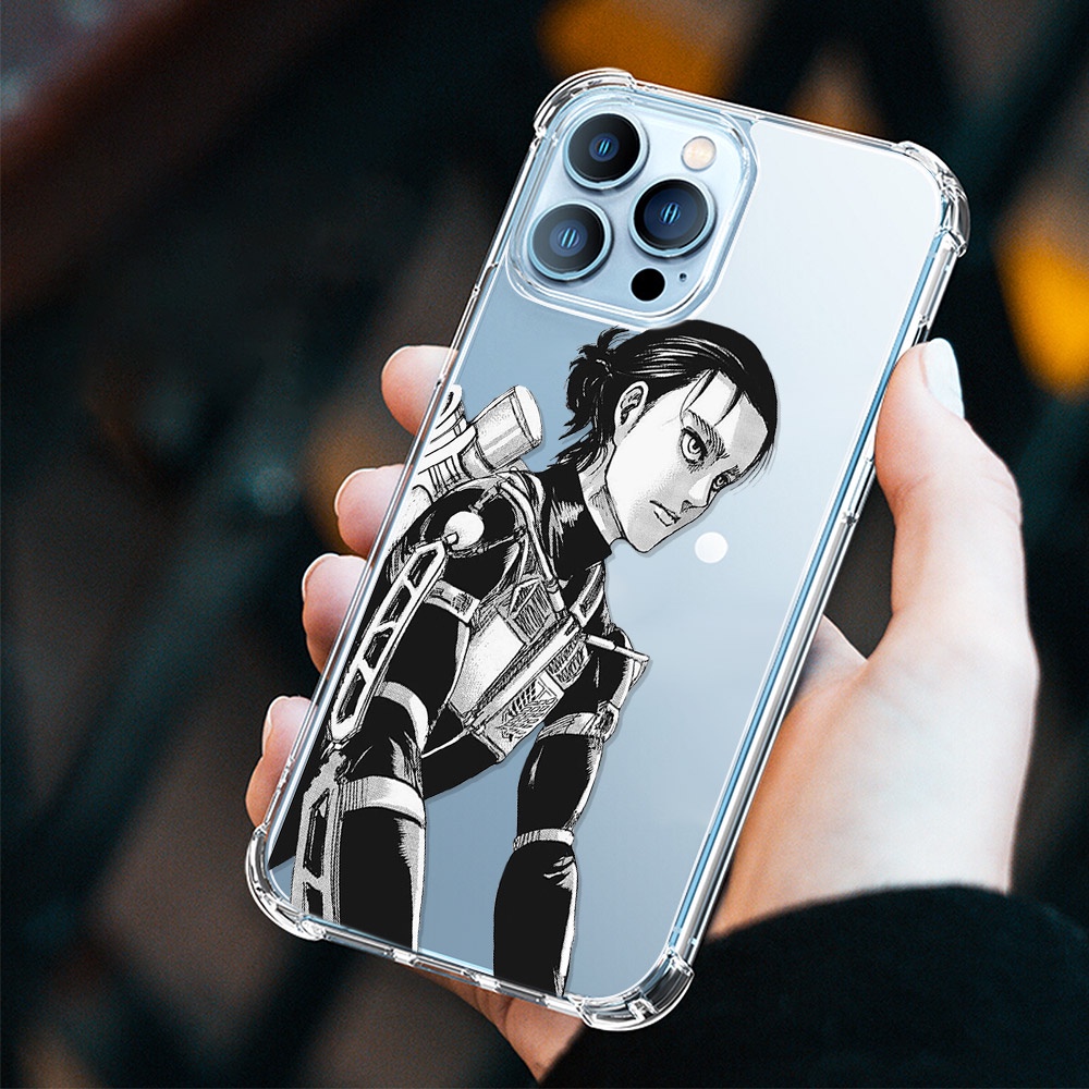 Ốp Điện Thoại Dẻo Họa Tiết Hoạt Hình Attack on Titan Cho iPhone 13 12 11 Pro Max lPhone 7 8 Plus XS Max