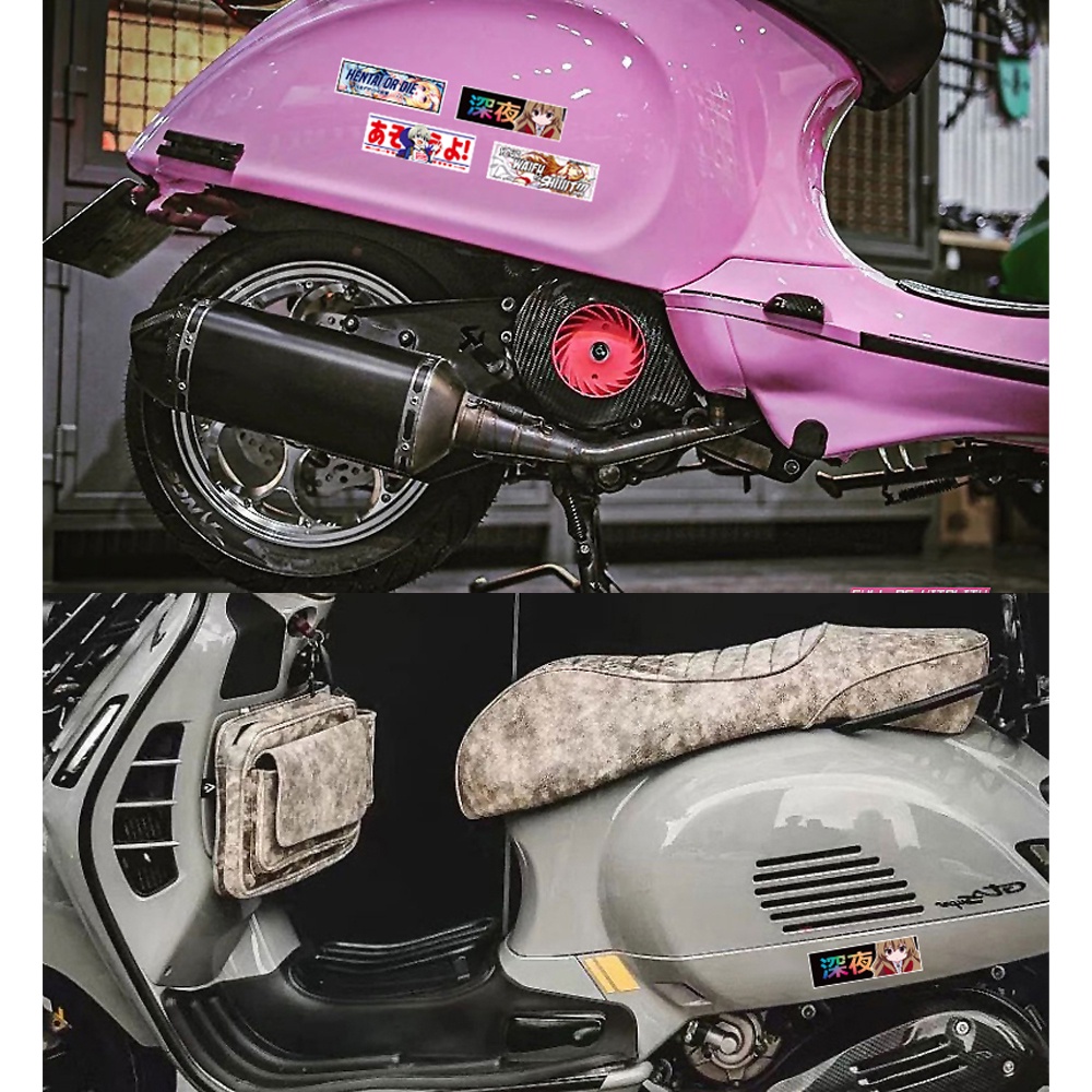 Phong cách Nhật Bản Loli Beauty Sticker Jdm Xe phản quang Sửa đổi Decal Đề can Xe máy Trầy xước Bìa Dán