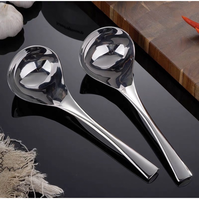 Muôi múc canh inox 304 cao cấp sáng bóng, 21cm*7cm, 104g