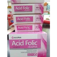 Acid Folic bổ sung cho mẹ bầu và phụ nữ chuẩn bị mang thai Hộp 90 viên, nhập khẩu từ Châu Âu Acid-folic Hulipha