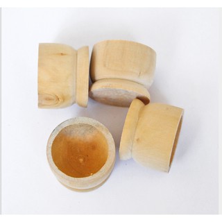 Chén gỗ dùng ăn trứng, uống trà