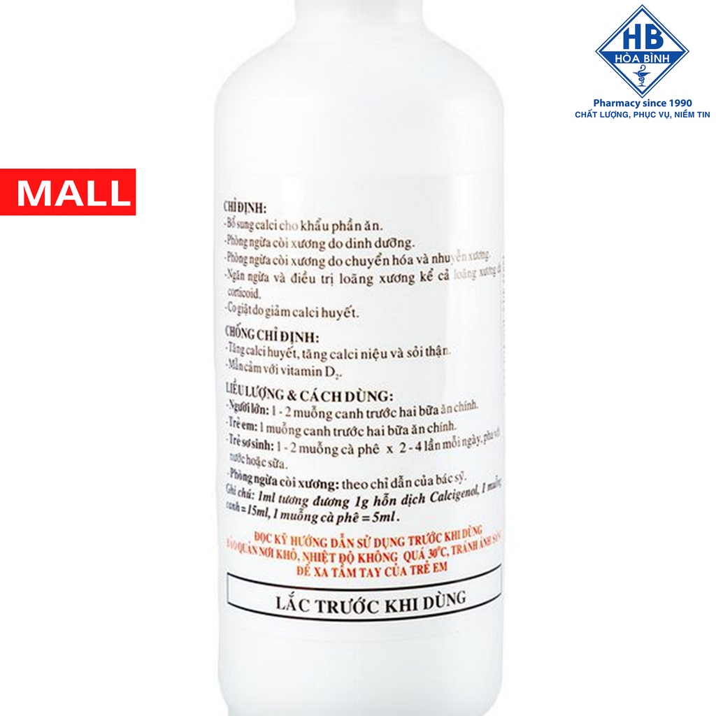 Hỗn Dịch Uống CALCIGENOL 360ml