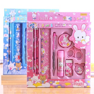 Bộ dụng cụ học tập 9 món an toàn dễ thương giúp bé thích thú học tập