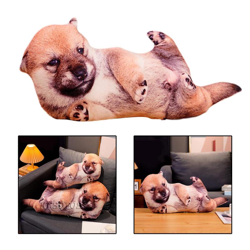 Bộ 2 Thú Nhồi Bông Hình Chú Chó Đáng Yêu Trang Trí Nhà Cửa