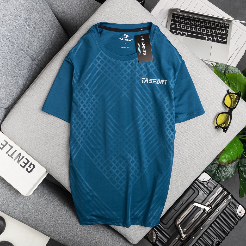 Áo thể thao nam tay ngắn thun lạnh 4 chiều co dãn mạnh TA SPORT