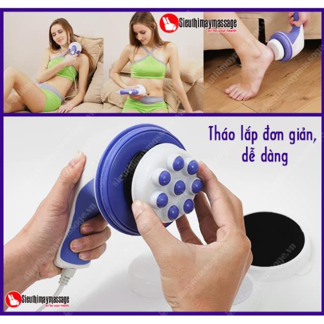 Máy Mát xa giảm eo, Giảm mỡ Bụng - máy mát xa toàn thân 5 đầu cao cấp