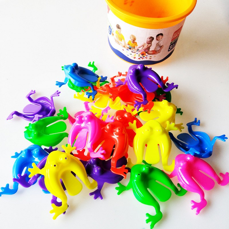 Set 10 Đồ Chơi Ếch Nhảy/Ếch Bằng Nhựa Vui Nhộn Cho Bé