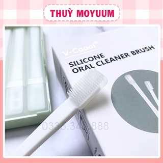 Que tưa lưỡi, rơ lưỡi v-coool silicone cho bé