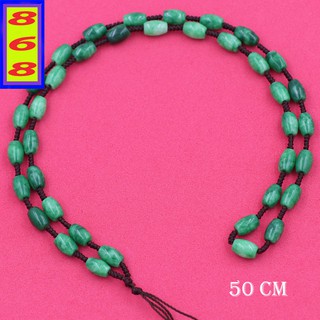 Dây vòng cổ chuỗi hạt đá tự nhiên xanh ngọc 6 ly, bền đẹp, chắc chắn