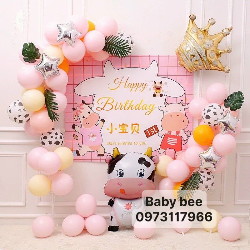 Bóng Trang Trí Con Trâu Vàng, Bò Sữa