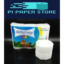 LỐC 6 CUỘN GIẤY VỆ SINH HOÀNG LONG KIDS KHÔNG LÕI - Giấy vệ sinh cho bé