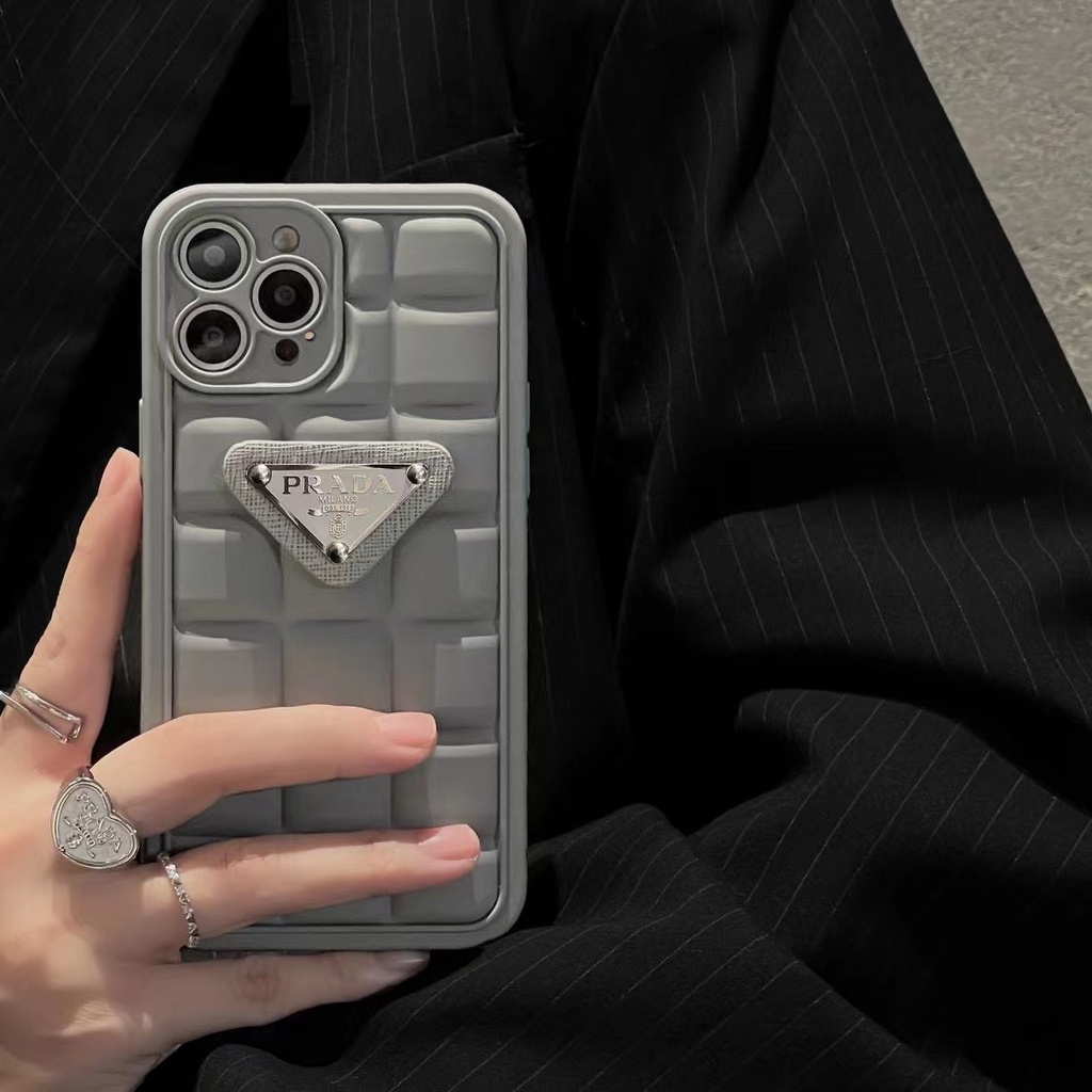 Ốp Điện Thoại In Logo Prada Cao Cấp Cho iphone 14 pro max 13 pro max 12 pro max 11 pro max xs max xr x