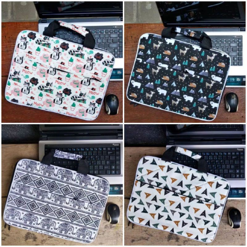 Túi Vải Canvas Đựng Laptop 14 Inch Tiện Dụng