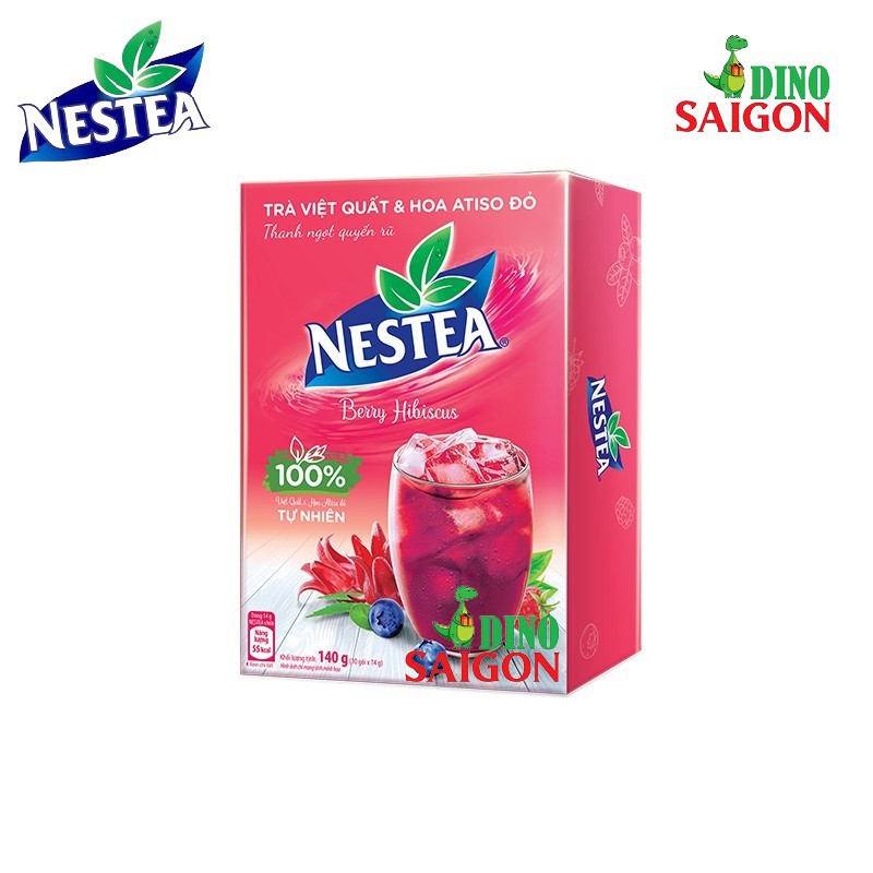 Combo 2 Hộp Trà Nestea vị Hoa Quả và Việt Quất &amp; Hoa Atiso Đỏ