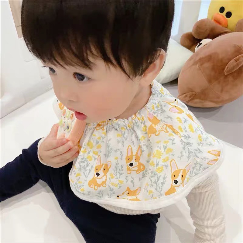 Yếm tròn xoay cao cấp - Dáng cổ áo xinh xắn sợi tre siêu mềm mại