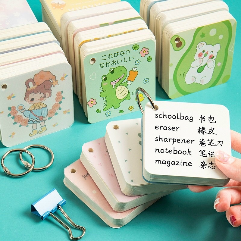 FLASHCARD VUÔNG SIZE TO DÀY HỌC TỪ VỰNG HOẠT HÌNH