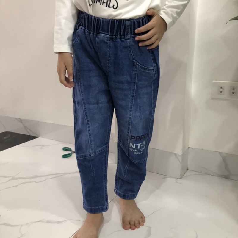 Quần bò quần jean bé trai chất vải cao cấp co dãn thoải mái - Beddep Kids Clothes