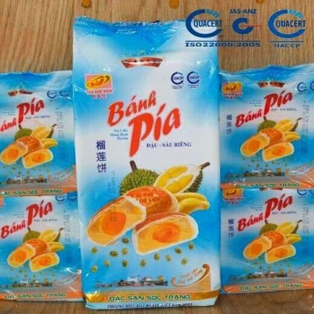 Bánh pía đậu xanh sầu riêng 5 * Tân Huê Viên