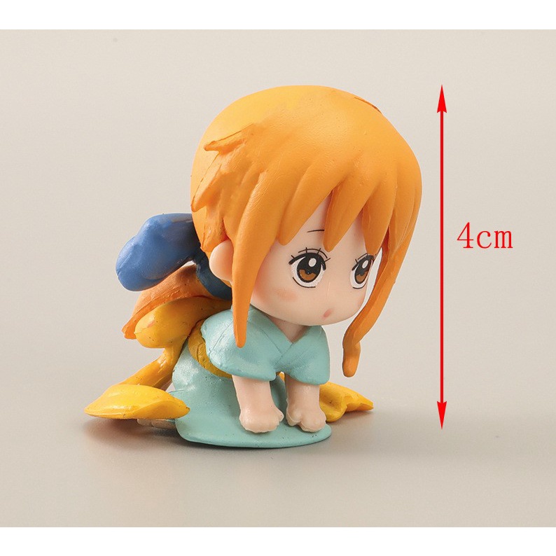Mô Hình One Piece Chibi Vua Hải Tặc Cực CUTE Luffy, Nami, Roronoa Zoro, Trafalgar d. water law