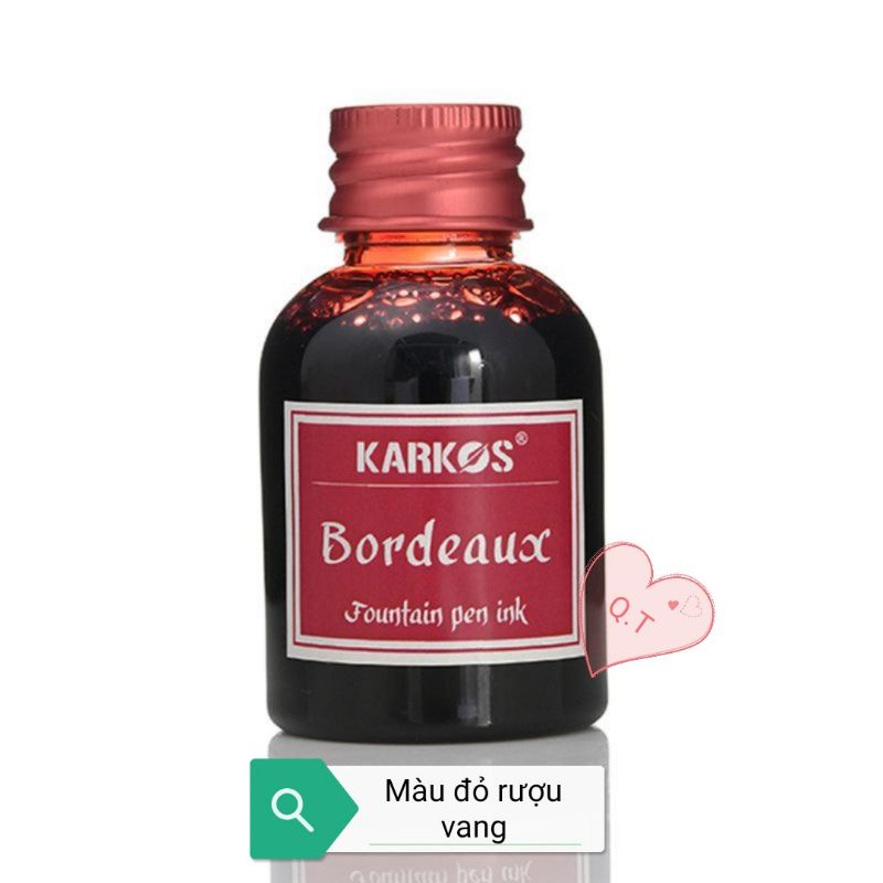 [Mã LIFEBOOK2 giảm 10% đơn 0Đ] Mực KARKOS 30ml (tươi sáng, không lắng cặn)